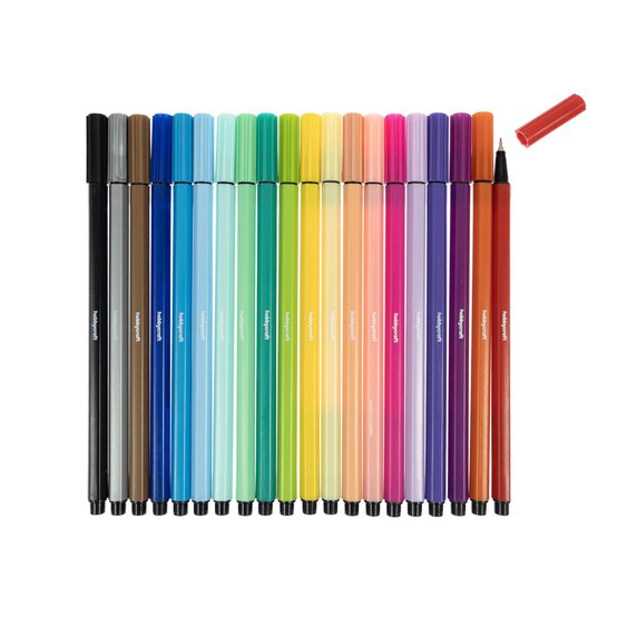 Assorted Fineliners 20 Pack