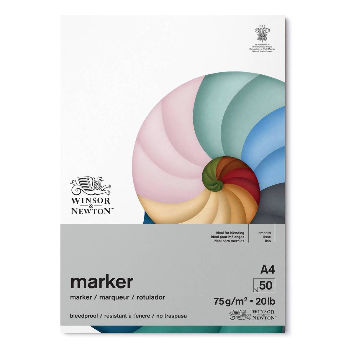 Winsor & Newton Bleedproof Marker Paper A4 50 Sheets