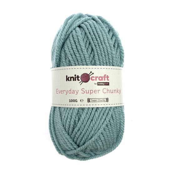 Knitcraft Soft Green Everyday Super Chunky Yarn 100g