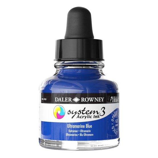Daler-Rowney System3 Ultramarine Blue Acrylic Ink 29.5ml