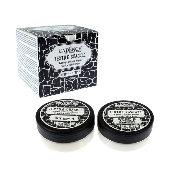 Cadence White Textile Crackle Set