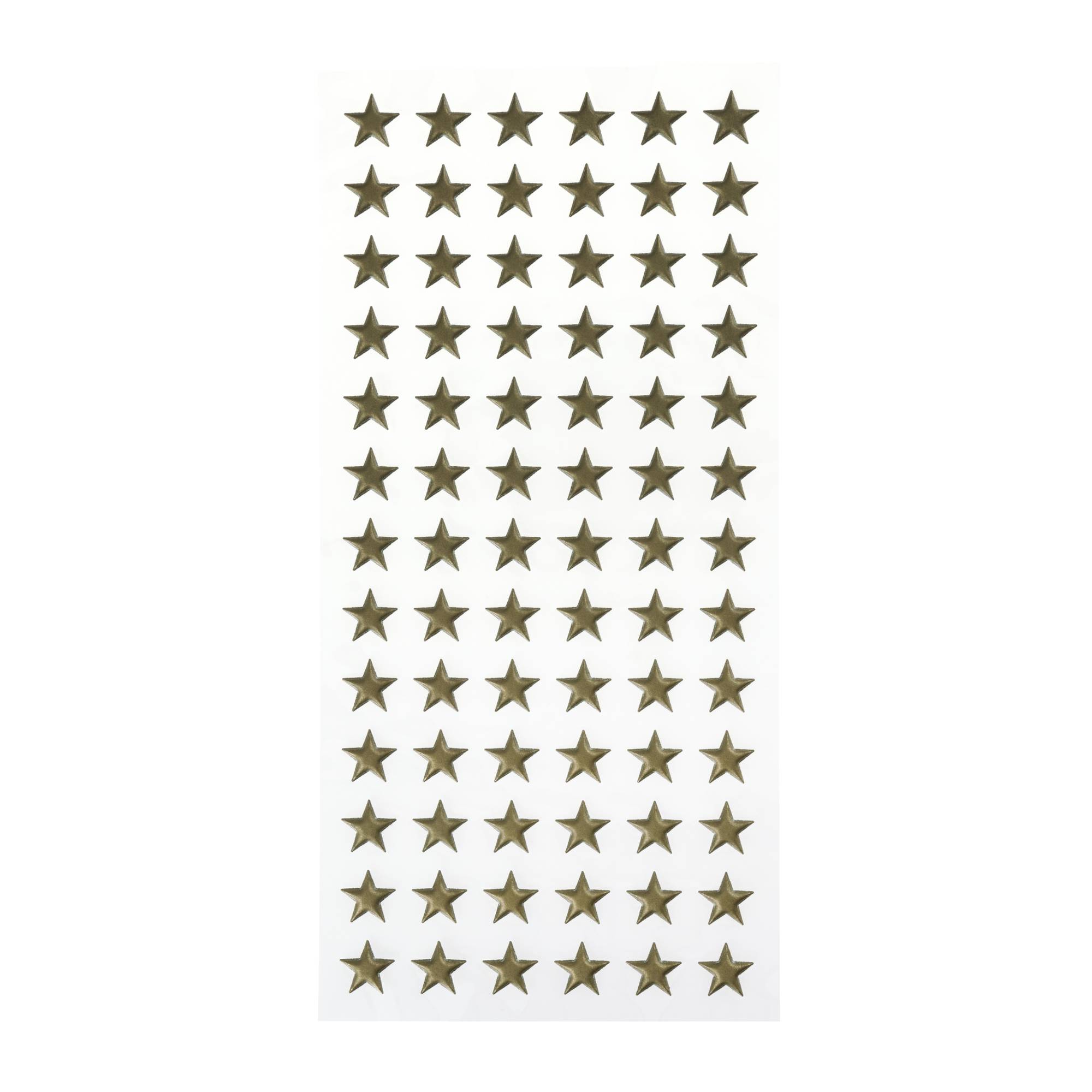 Gold Star Puffy Stickers 78 Pack