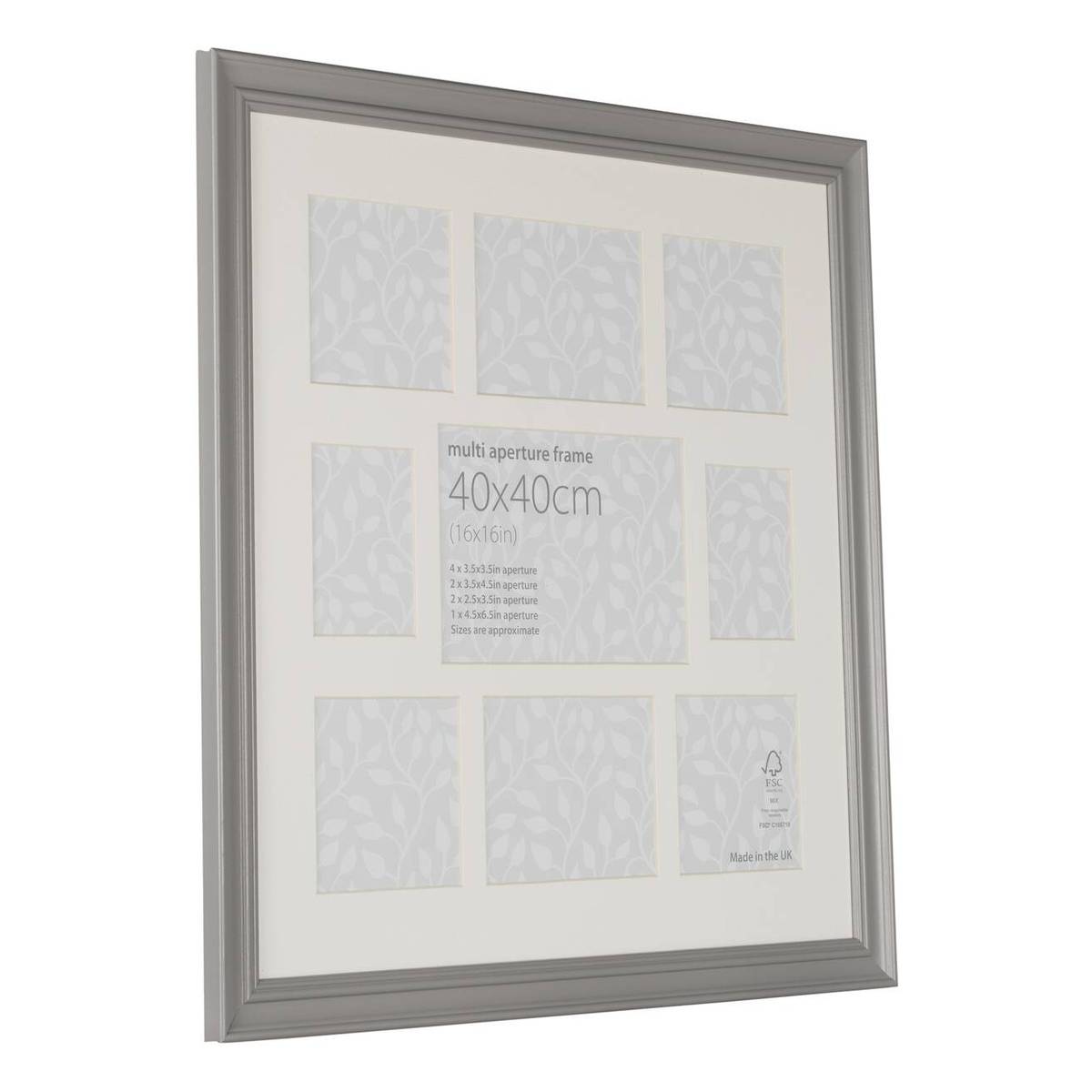 Vintage Grey Multi-Aperture Frame 40cm x 40cm