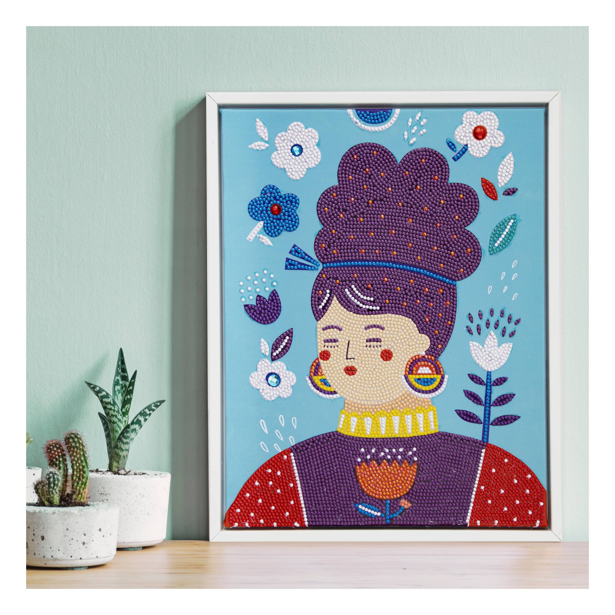 Diamond Dotz Woman in the Tulip Dress Kit 27cm x 35cm