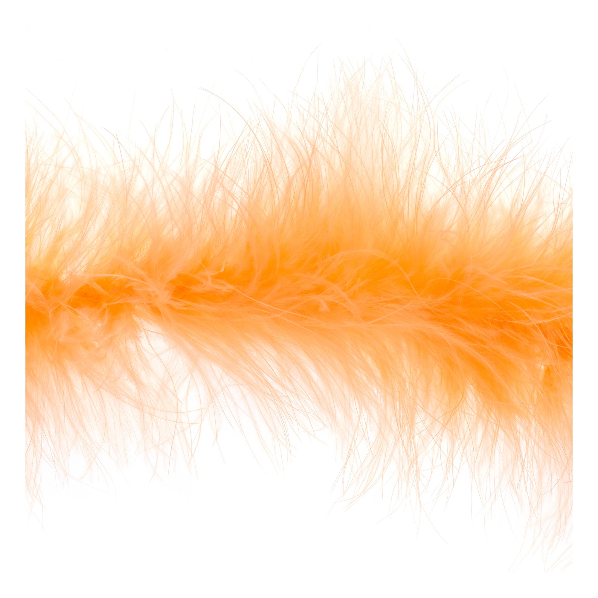 Peach Luxury Marabou Trim by the Metre
