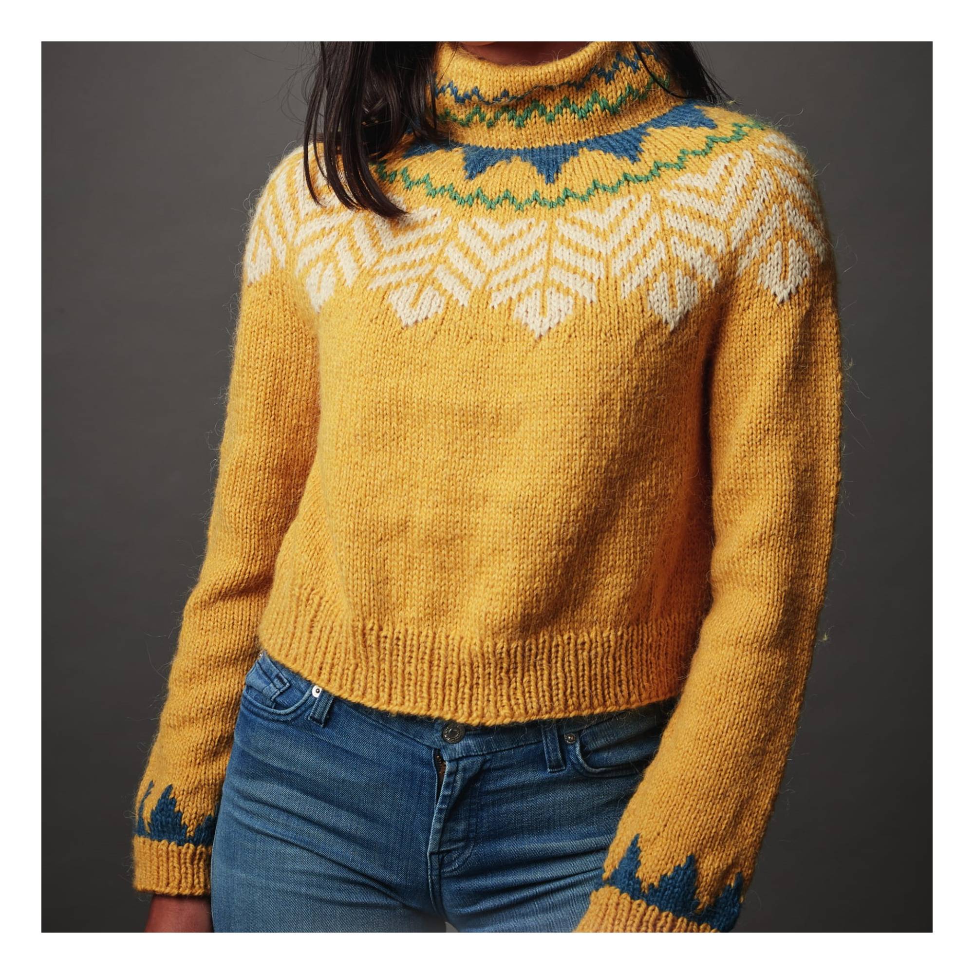 Knitcraft Leaf Yoke Jumper Digital Pattern 0185