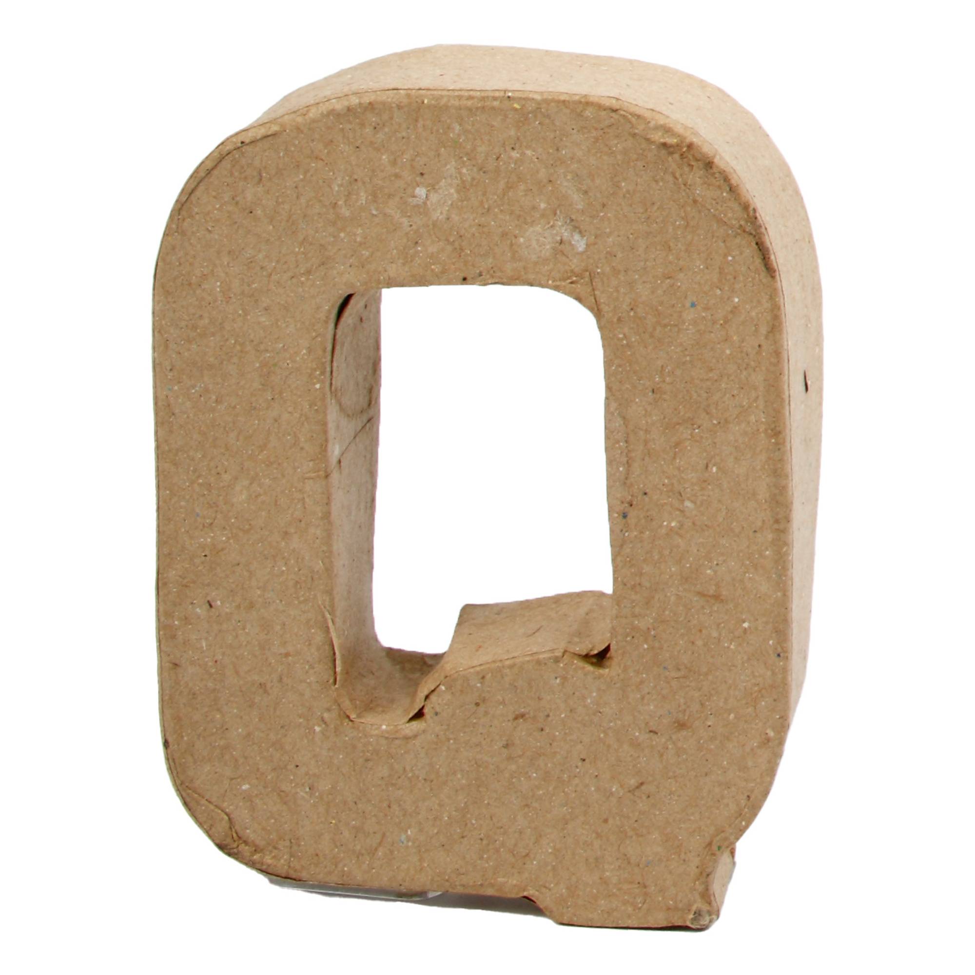 Mini Mache Letter Q 10cm
