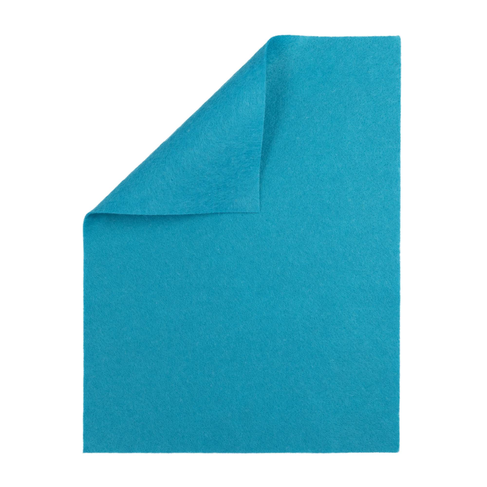 Aqua Polyester Felt Sheet A4