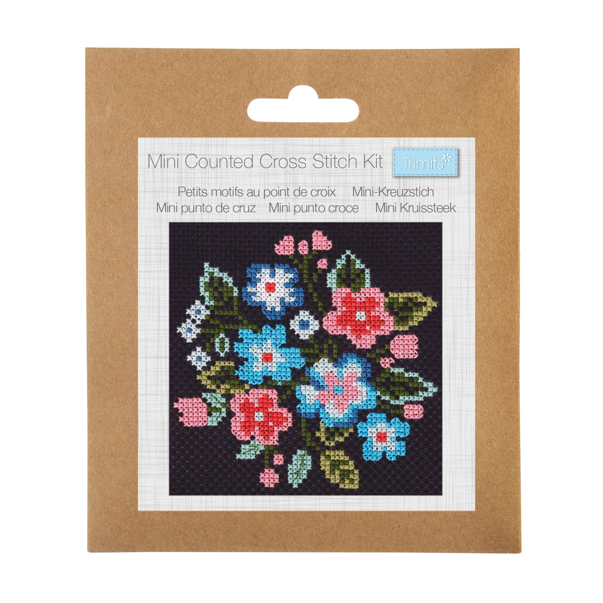 Trimits Posy Counted Cross Stitch Kit 13cm x 13cm