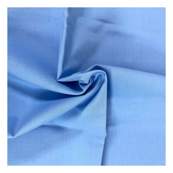 Women’s Institute Sky Blue Premium Cotton Fabric by the Metre