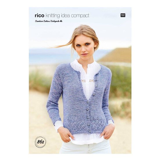 Rico Creative Cotton Zick Zack Cardigan Digital Pattern 862