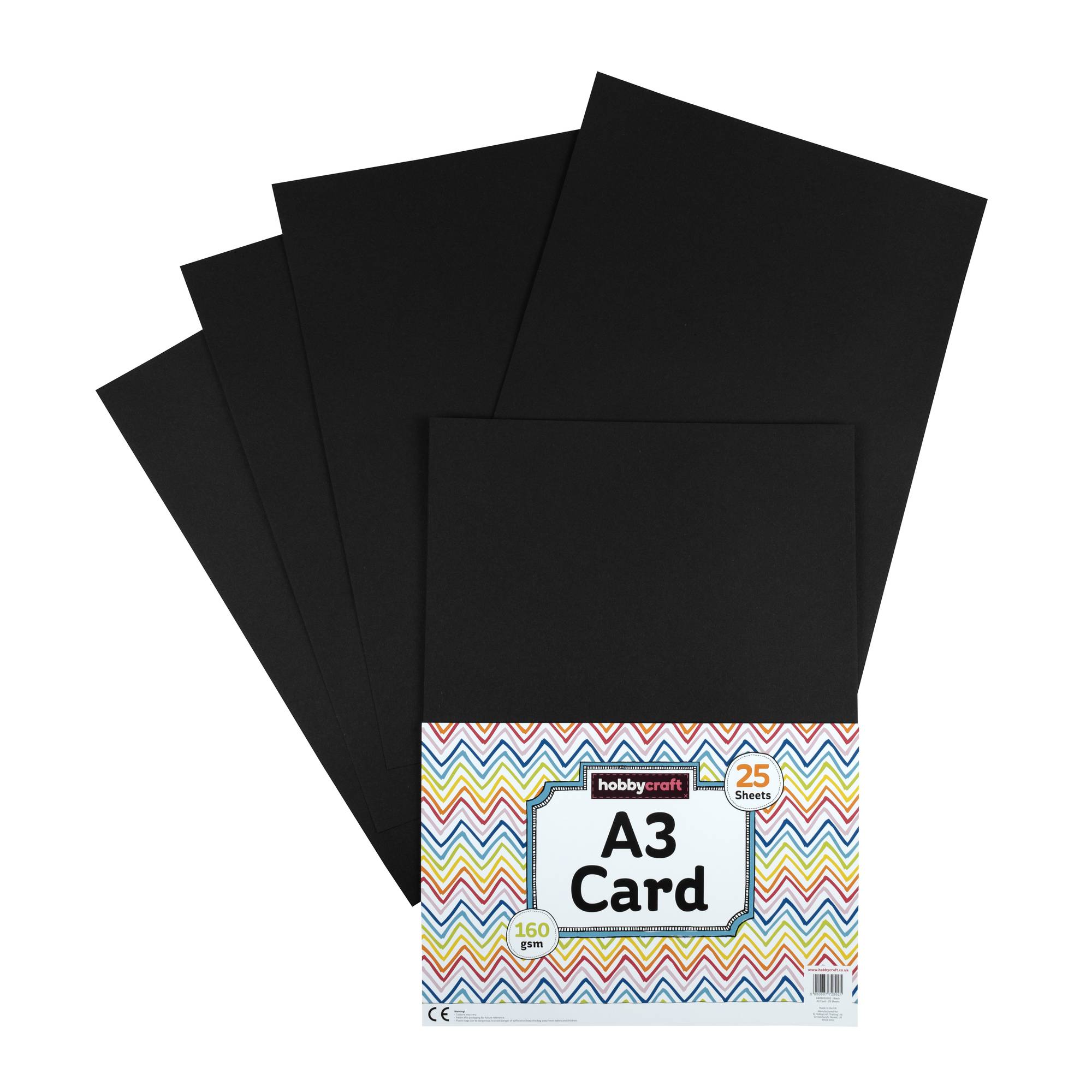 Black Card A3 25 Pack