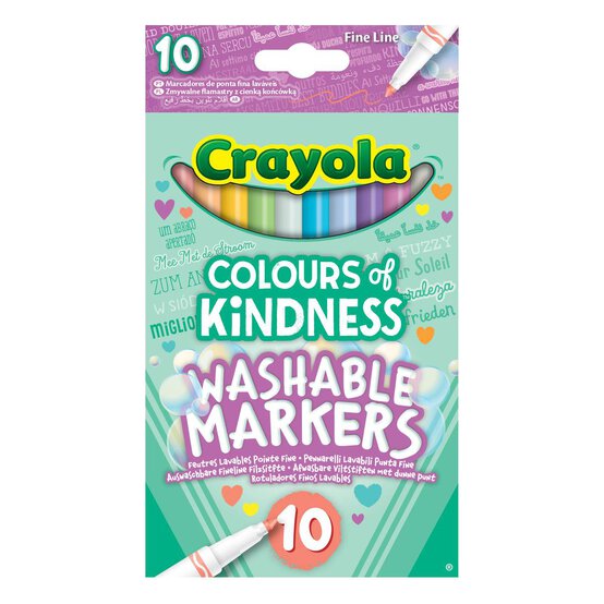 Crayola Colours of Kindness Washable Markers 10 Pack