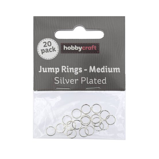 Silver Plated Jump Rings 7mm 20 Pack