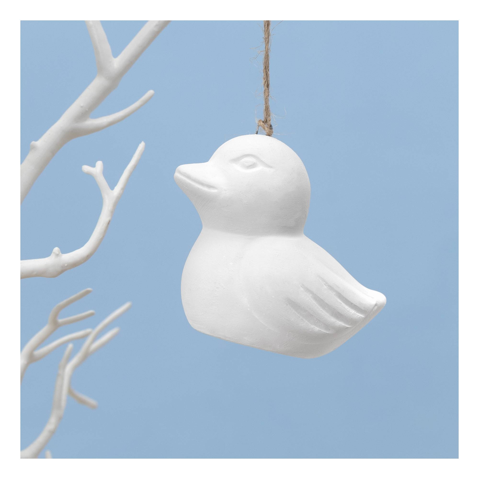 Hanging Ceramic Duck Decoration 7cm