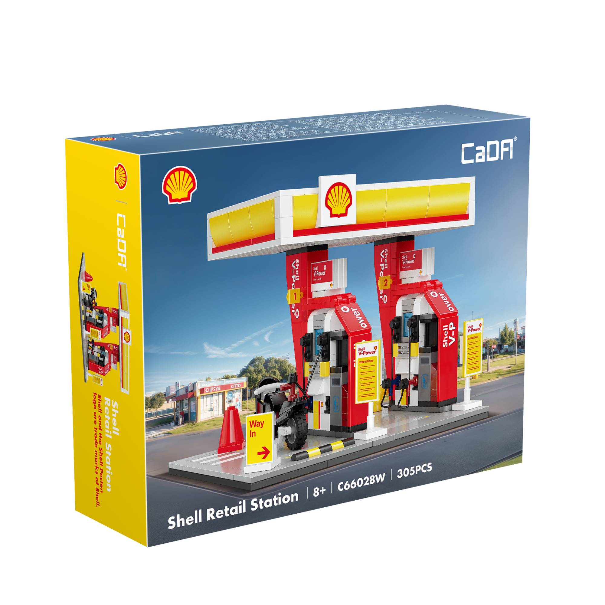 CaDA Shell Retail Station 305 Pieces