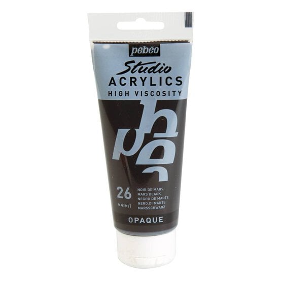 Pebeo Mars Black Studio Acrylic Paint 100ml