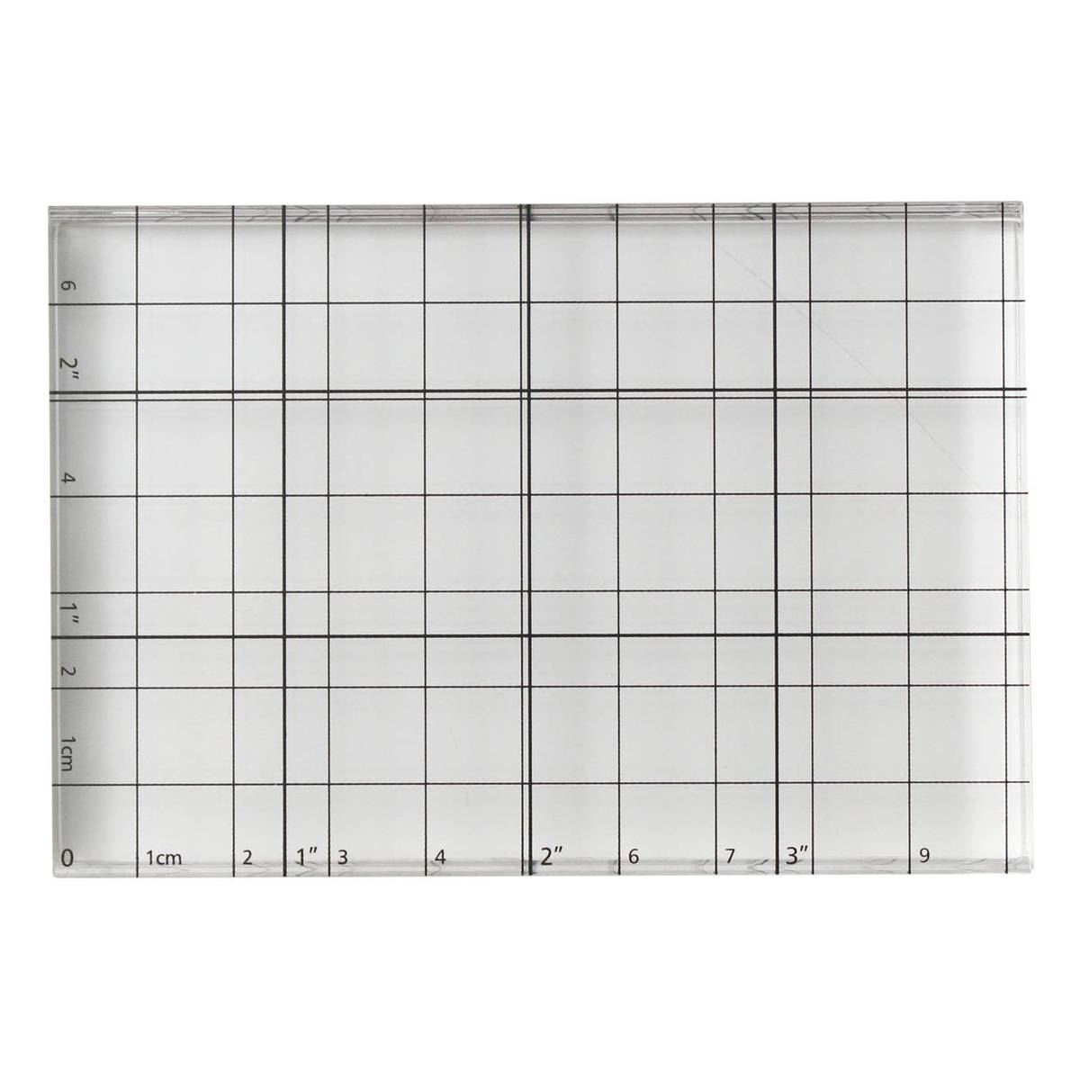 Clear Acrylic Printing Block 10cm x 7cm