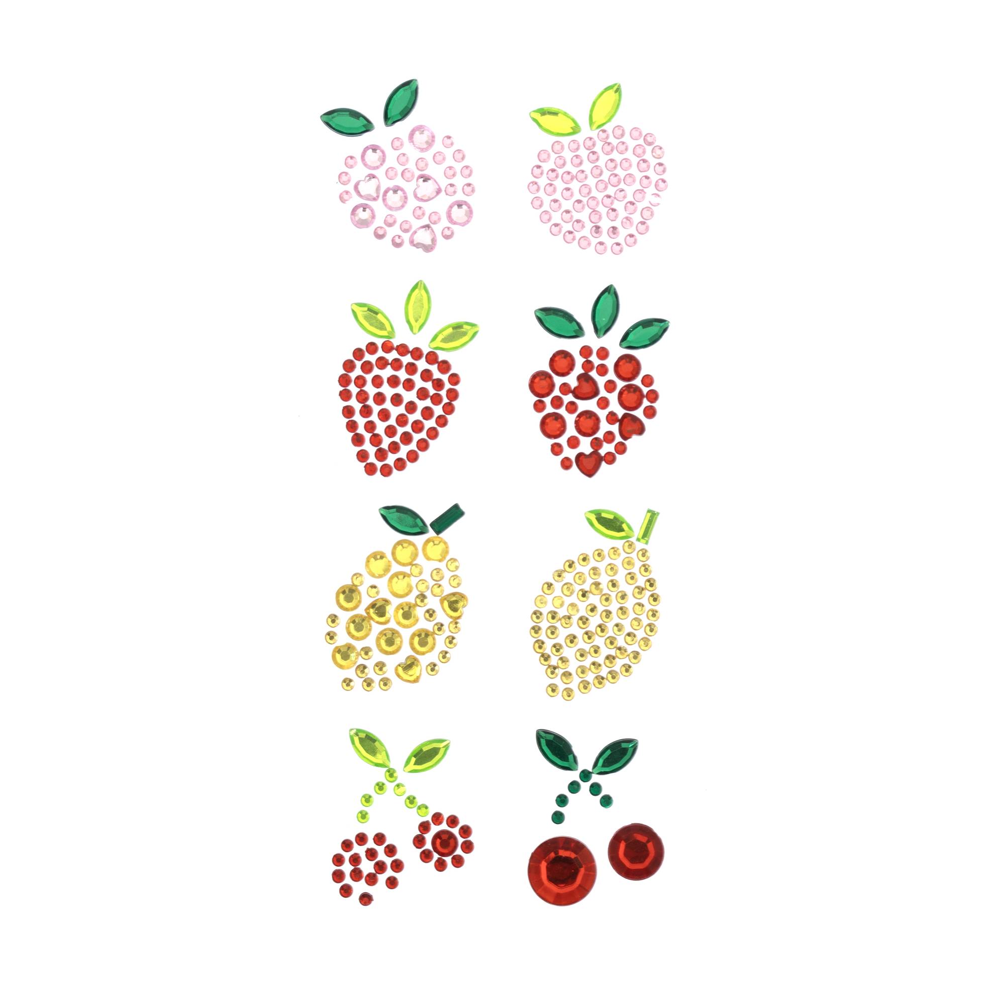Fruit Gem Stickers 8 Pack