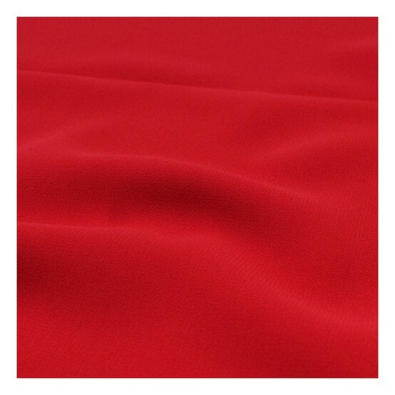 Red Crepe Georgette Fabric by the Metre