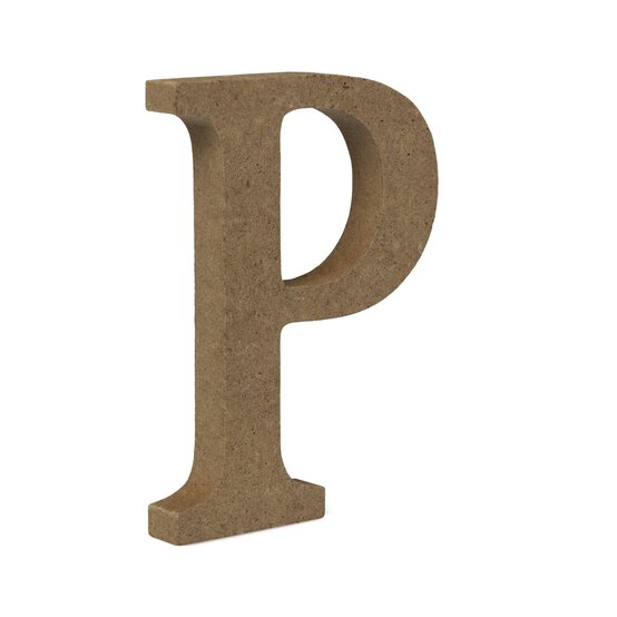 MDF Wooden Letter P 8cm