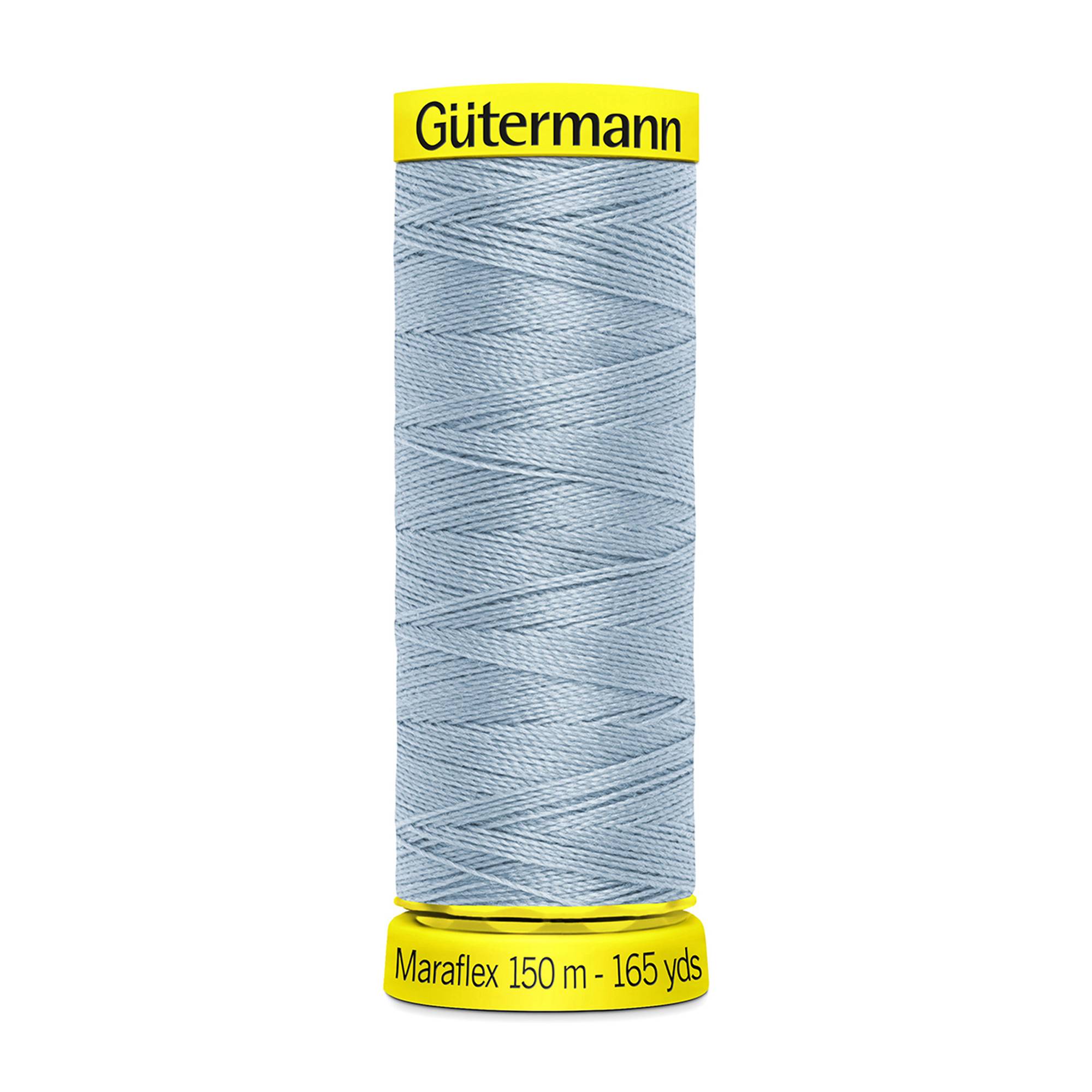 Gutermann Powder Blue Maraflex Stretchy Sewing Thread 150m (75)