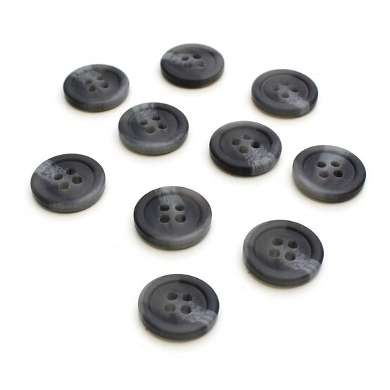 Hemline Assorted Basic Knitwear Button 10 Pack