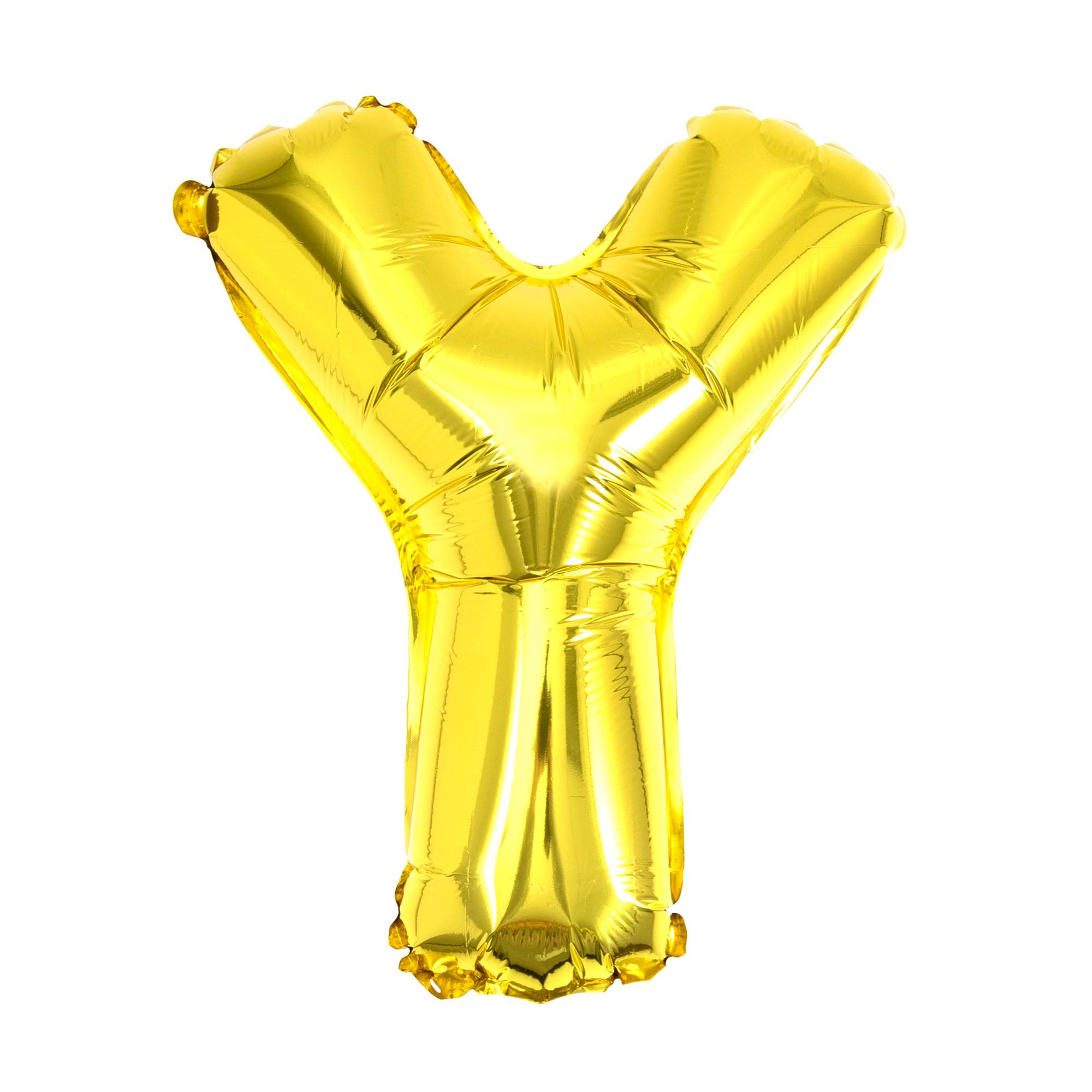 Gold Foil Letter Y Balloon