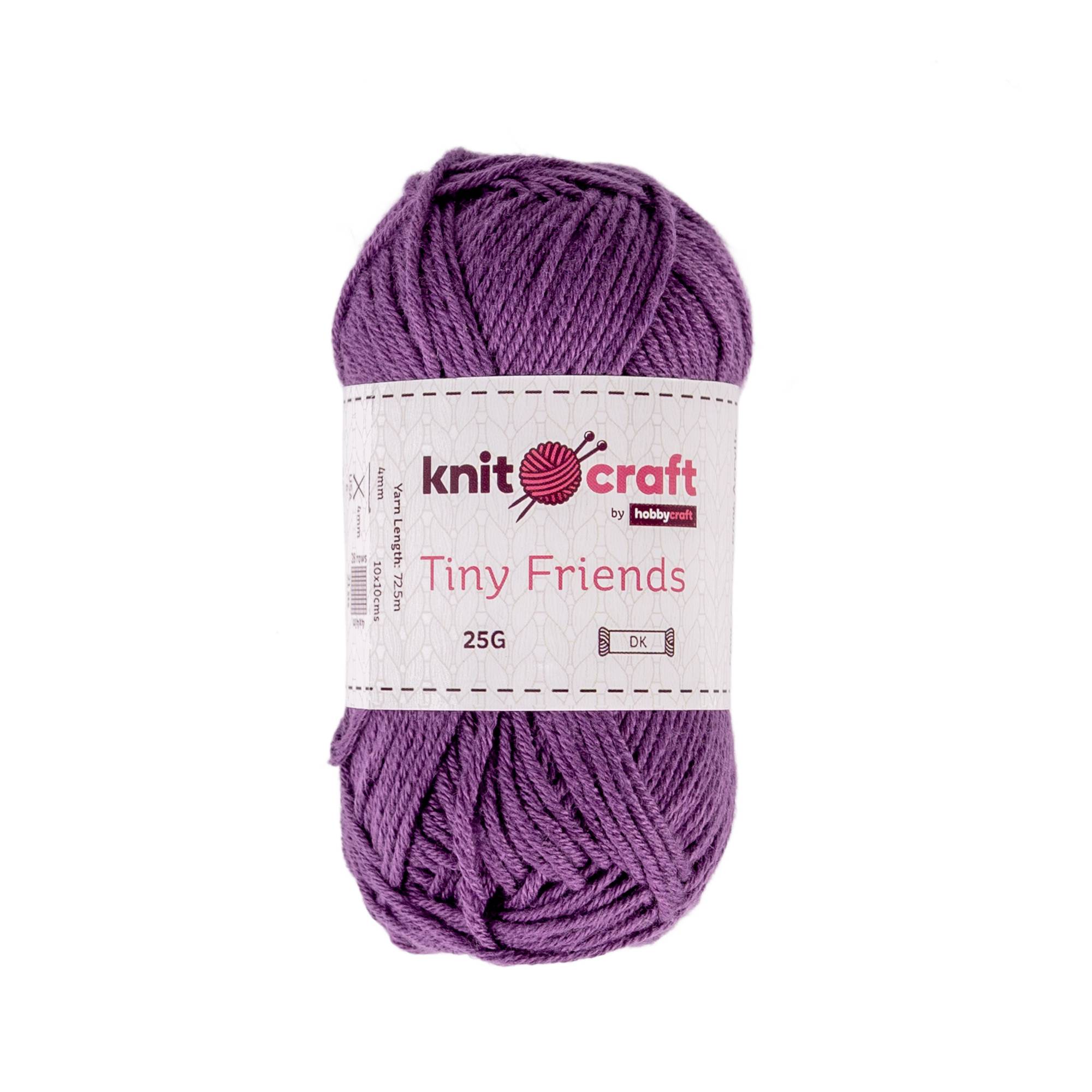 Knitcraft Purple Tiny Friends Yarn 25g
