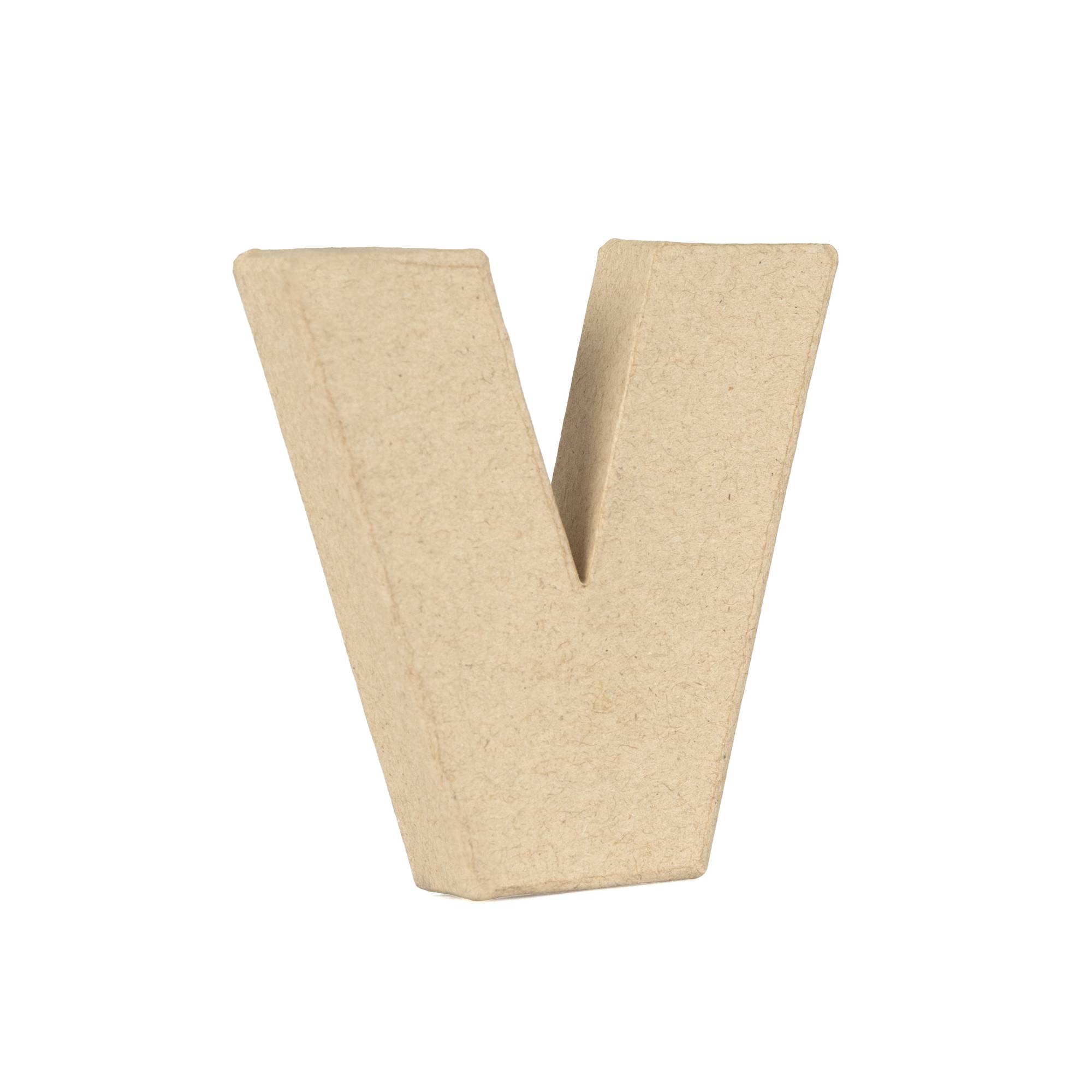 Lowercase Mini Mache Letter V