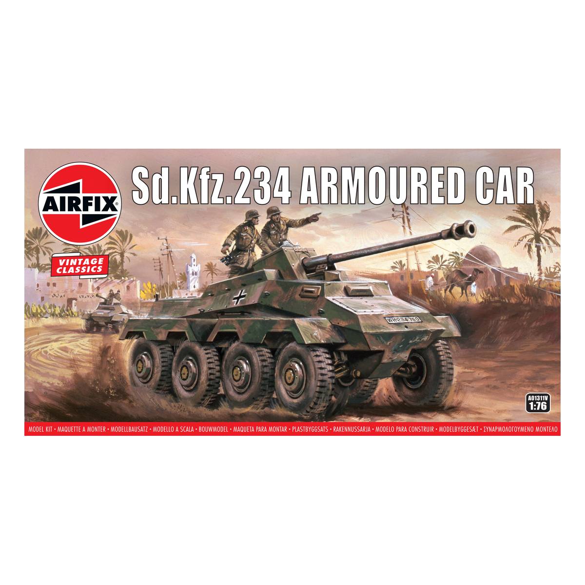 Airfix SDKFz.234 Armoured Car Model Kit 1:76