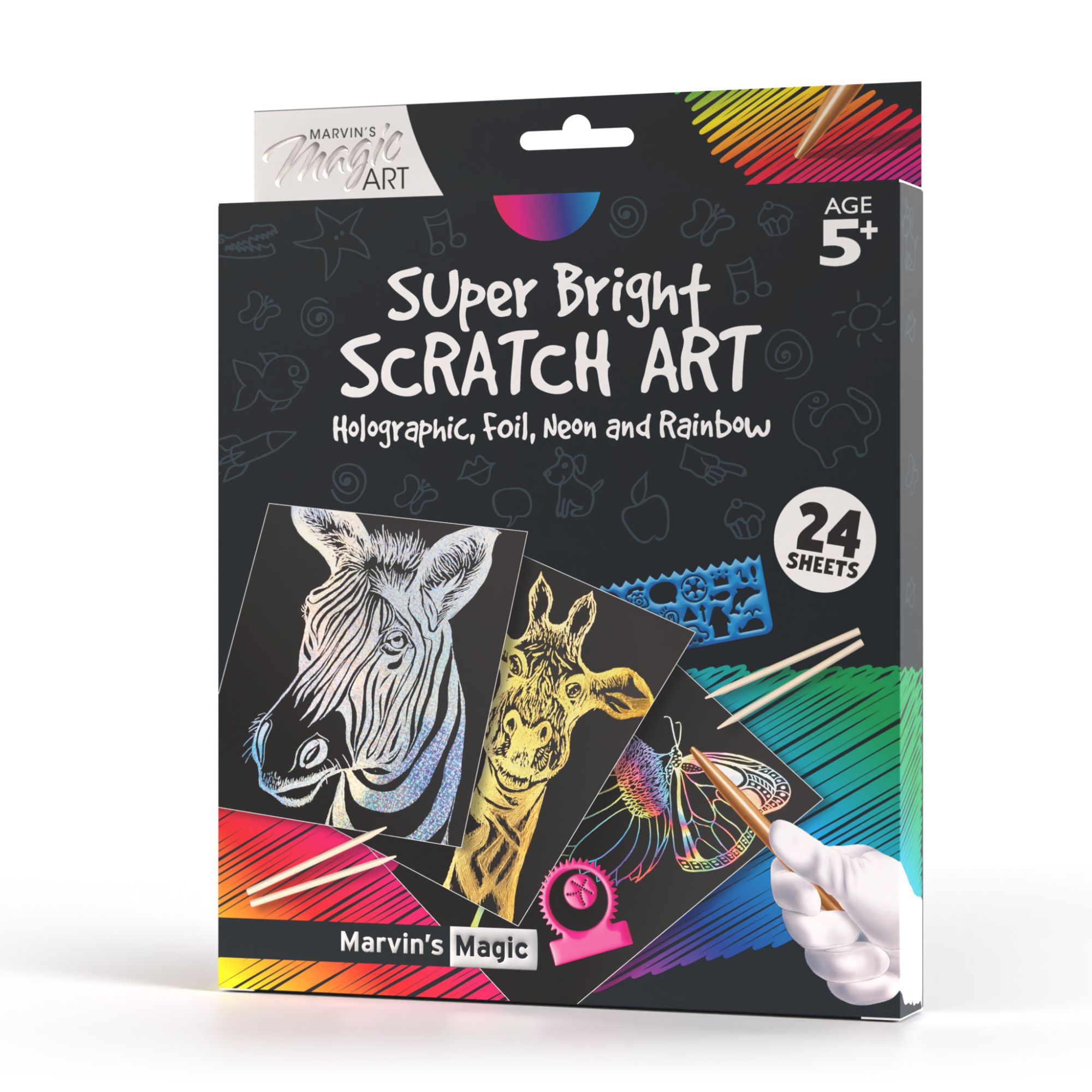 Marvin's Magic Super Bright Scratch Art