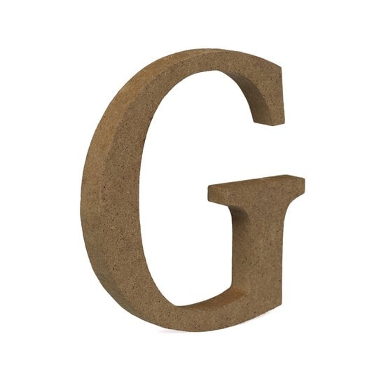 MDF Wooden Letter G 8cm