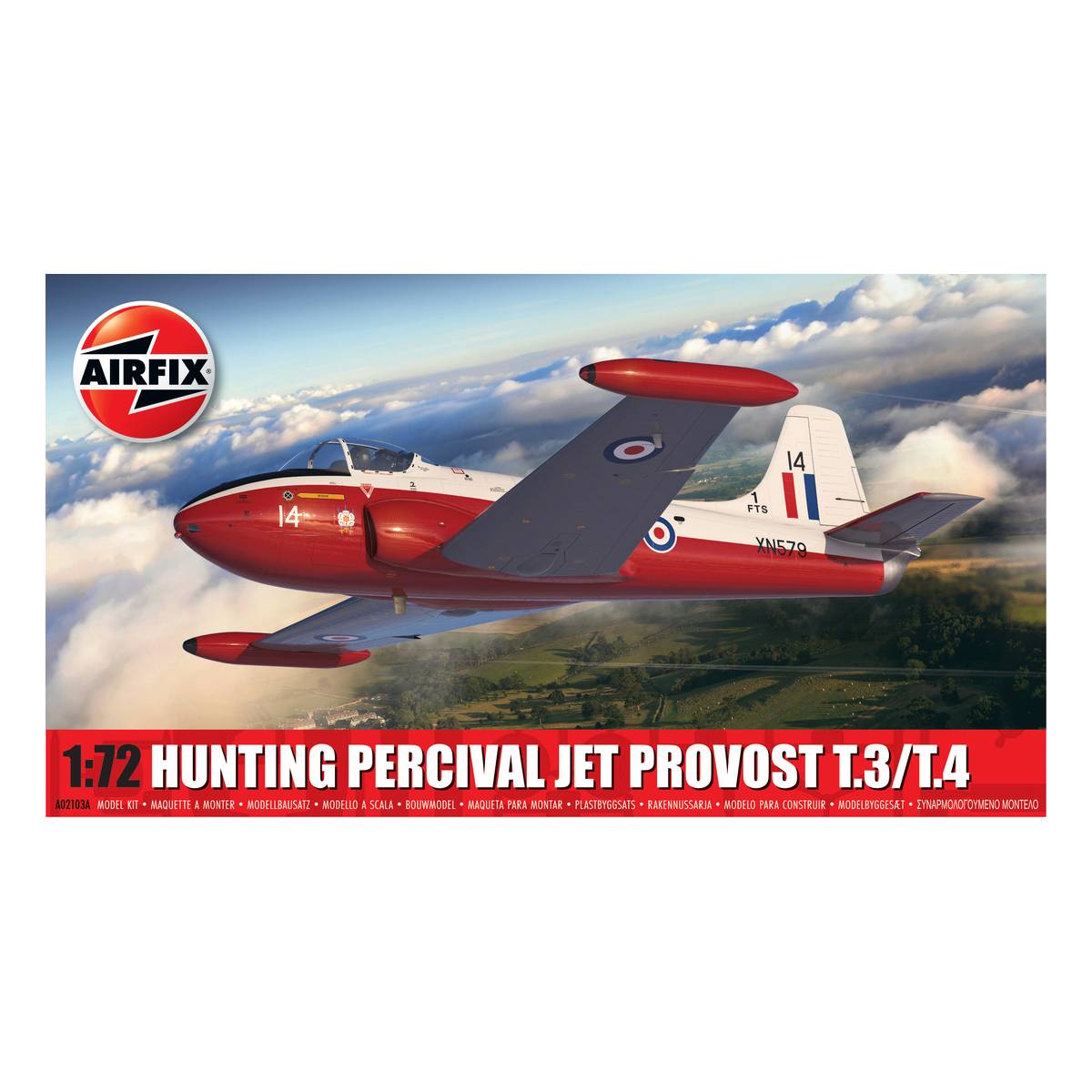 Airfix Hunting Percival Jet Provost T.3/T.4 Model Kit 1:72