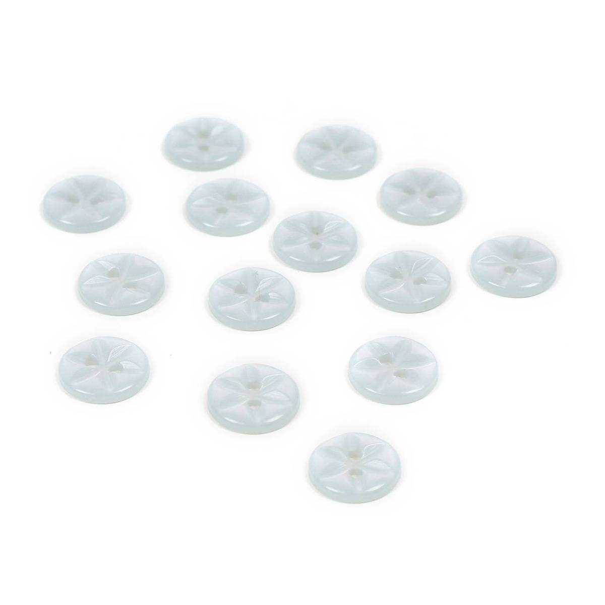 HemlineBaby Blue Basic Star Button 14 Pack