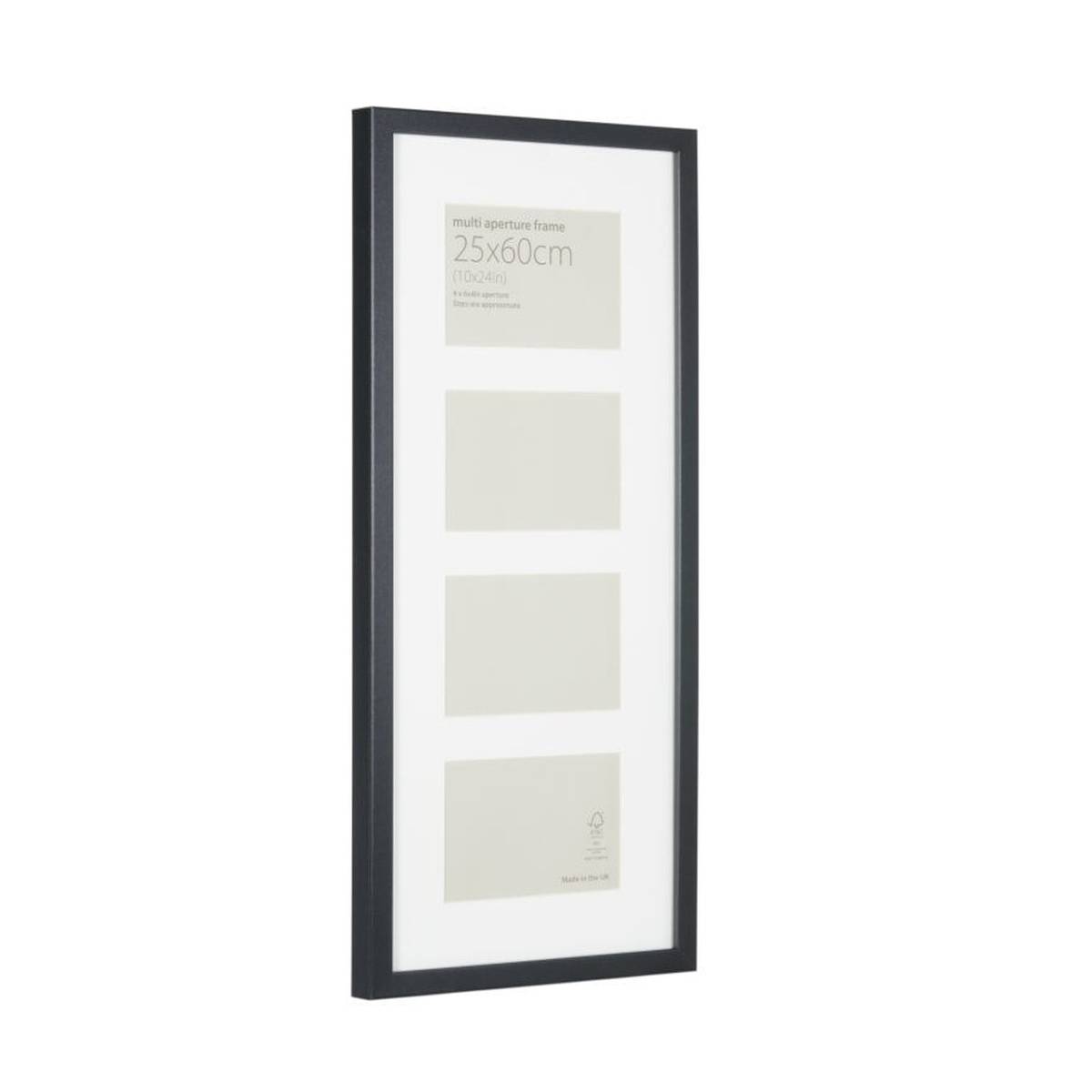 Black Multi-Aperture Frame 25cm x 60cm