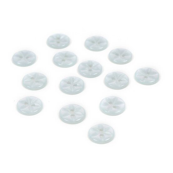 HemlineBaby Blue Basic Star Button 14 Pack