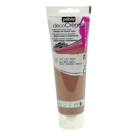 Pebeo Brown Deco Creme Paint 120ml
