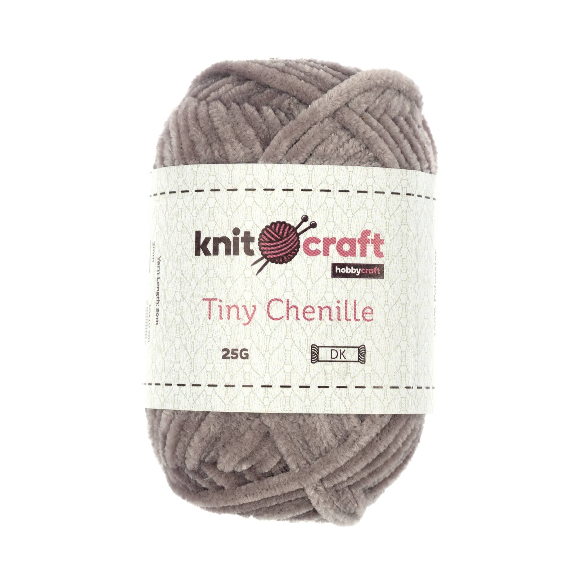 Knitcraft Brown Tiny Chenille DK Yarn 25g