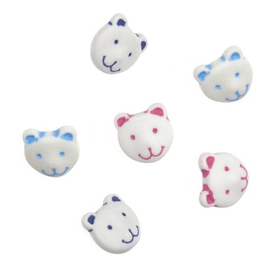 Trimits Bear Face Craft Buttons 6 Pieces