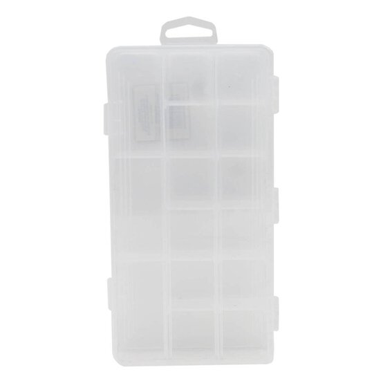 Clear Plastic Storage Box 25cm x 12.5cm