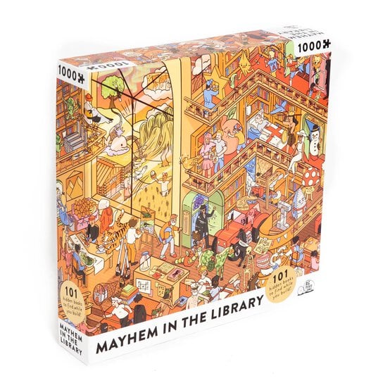 Mayhem in the Library Jigsaw Puzzle 1000 Pieces