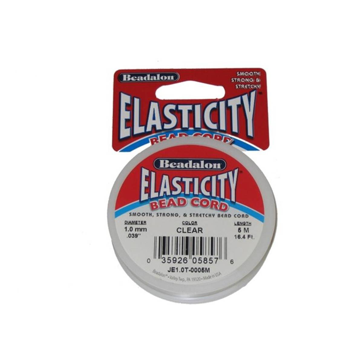 Beadalon Elasticity Bead Cord Reel 1.0mm x 5m