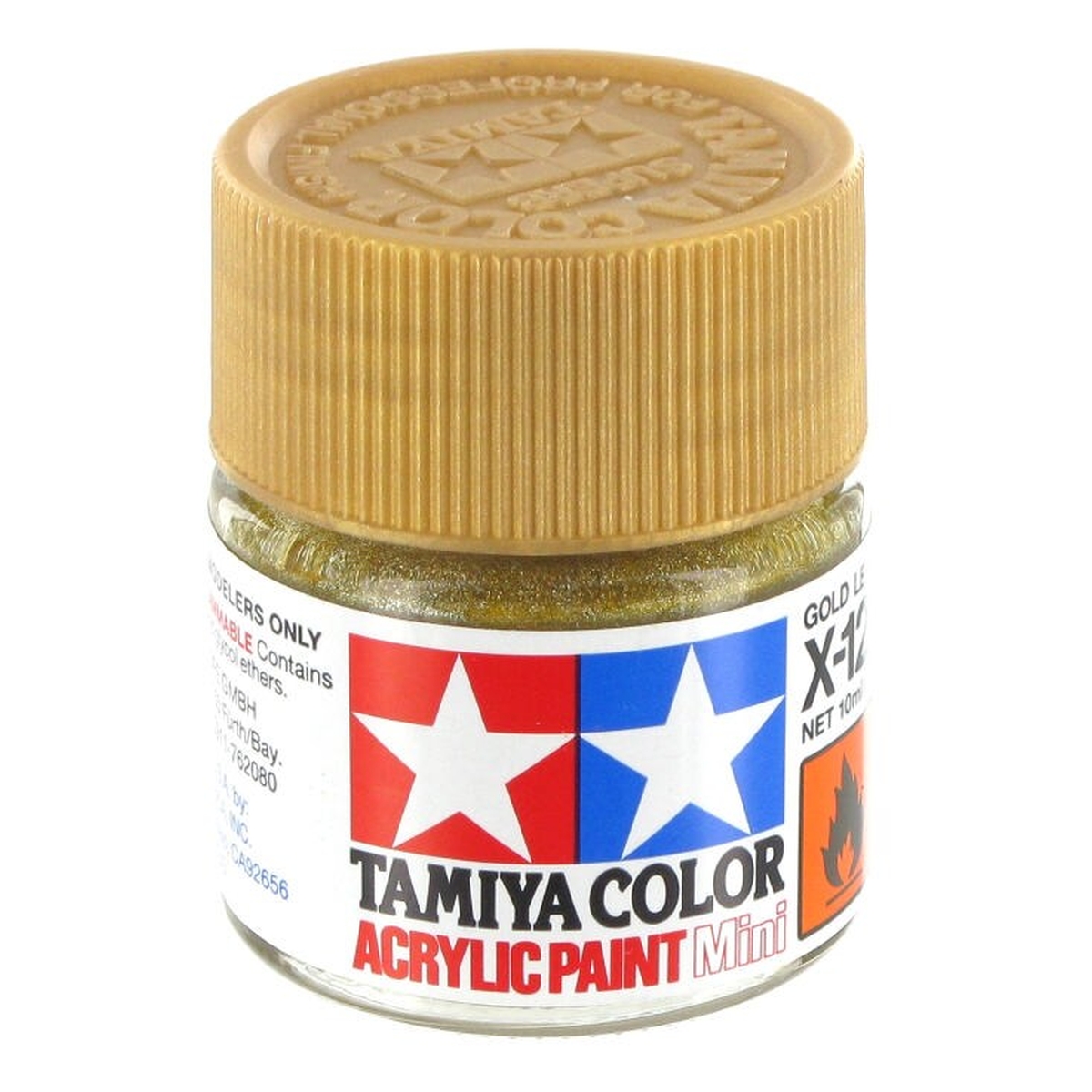 Tamiya Colour Acrylic Paint X-12 Gold Leaf 10ml
