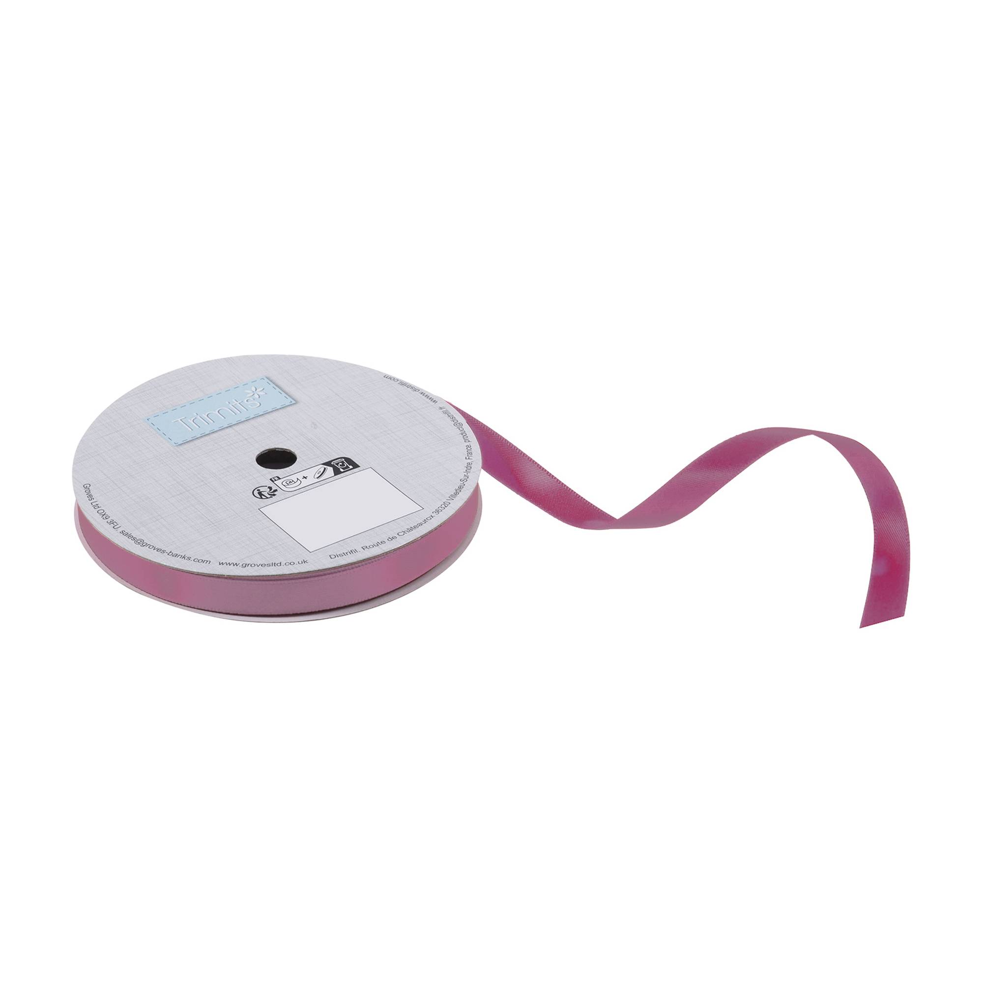 Trimits Victorian Rose Double-Faced Satin Ribbon by the Metre 10mm