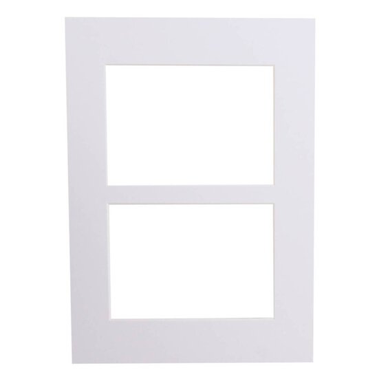 Iced White Double Aperture Mount A4