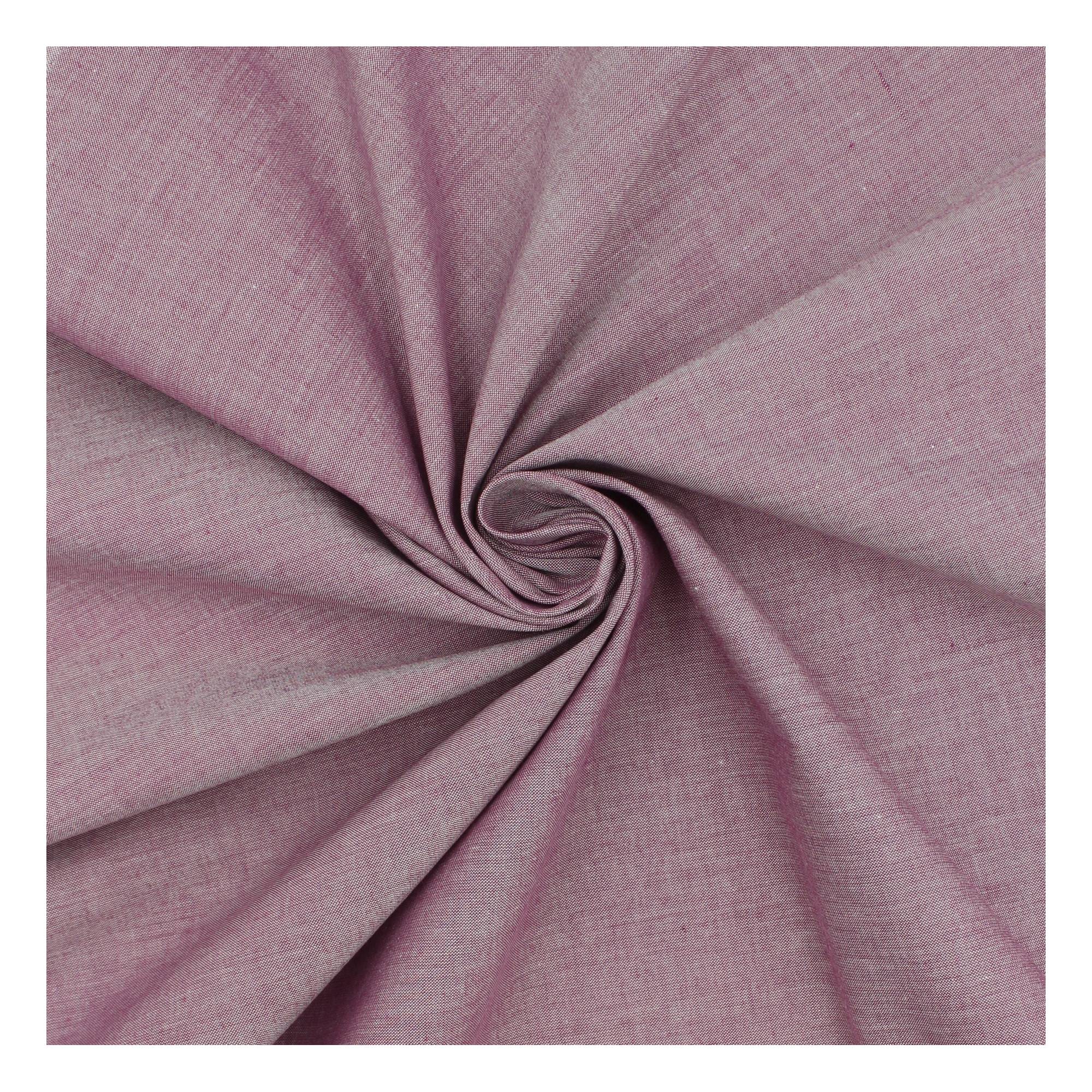 Plum Chambray Cotton Fabric?by the Metre