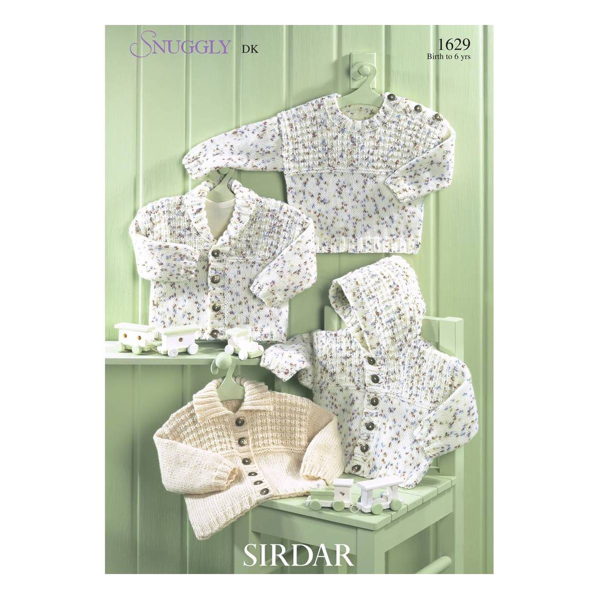 Sirdar Snuggly DK Cardigans and Sweater Digital Pattern 1629