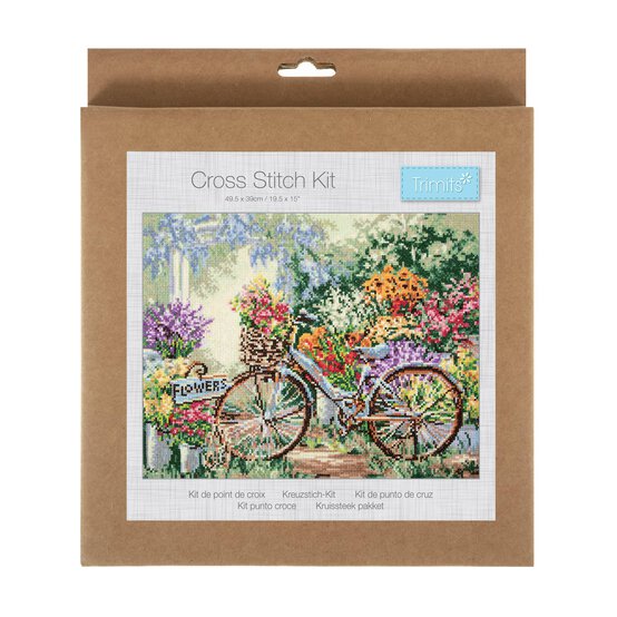 Trimits Bicycle Large Cross Stitch Kit 41.5cm x 31cm