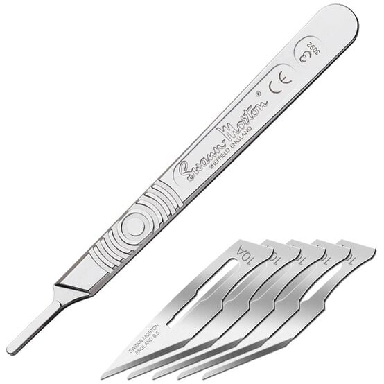 Swann-Morton No. 3 Handle and No. 10A Blades Set